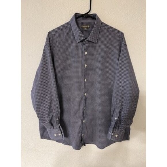 Peter Millar Other - Peter Millar Summer Comfort Shirt 2XL XXL Purple White Nylon Gingham Crown